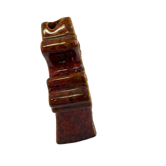 Brown Glazed Ceramic Cross Tea Light Candle Holder Decor 6 x 4 x 2 - Picture 2 of 7